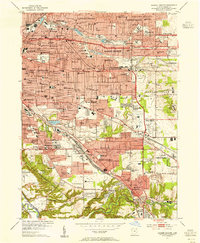 Shaker Heights 1953 topographic map thumbnail