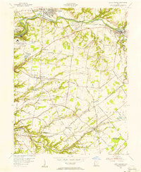 South Lebanon 1955 topographic map thumbnail