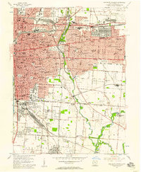 Southeast Columbus 1955 topographic map thumbnail