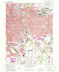 Southeast Columbus 1964 topographic map thumbnail