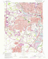 Southwest Columbus 1965 topographic map thumbnail