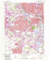 Southwest Columbus 1965 topographic map thumbnail
