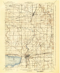 Spencerville 1911 topographic map thumbnail