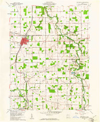 Spencerville 1960 topographic map preview