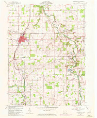 Spencerville 1960 topographic map thumbnail