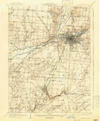 Springfield 1906 topographic map preview