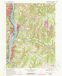 Steubenville East 1968 topographic map thumbnail