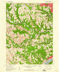 Steubenville West 1958 topographic map thumbnail