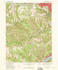 Steubenville West 1968 topographic map thumbnail