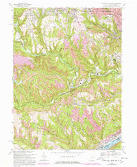 Steubenville West 1968 topographic map thumbnail