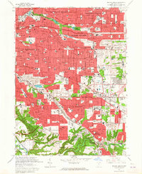 Shaker Heights 1963 topographic map thumbnail