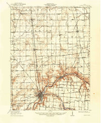 Sidney 1913 topographic map preview