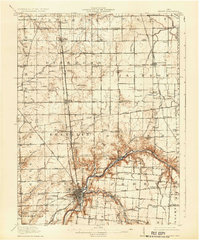 Sidney 1913 topographic map preview