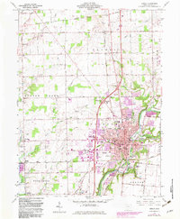 Sidney 1961 topographic map preview