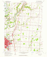 Piqua East 1961 topographic map thumbnail