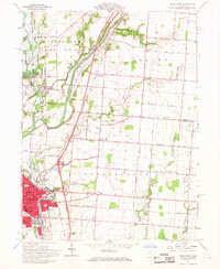 Piqua East 1961 topographic map thumbnail