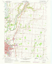 Piqua East 1961 topographic map thumbnail
