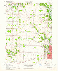 Piqua West 1961 topographic map thumbnail