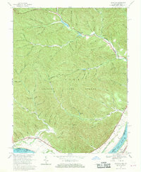 Pond Run 1967 topographic map thumbnail