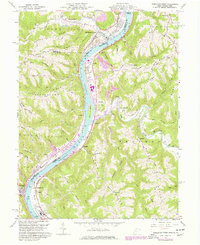 Powhatan Point 1960 topographic map thumbnail