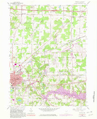Ravenna 1960 topographic map preview