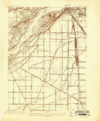 Rossford 1934 topographic map thumbnail