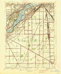 Rossford 1938 topographic map thumbnail