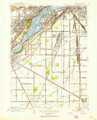 Rossford 1951 topographic map thumbnail