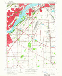 Rossford 1965 topographic map thumbnail