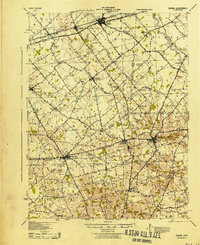 Sabina 1943 topographic map preview