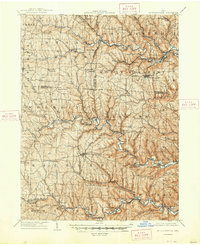 St. Clairsville 1905 topographic map preview