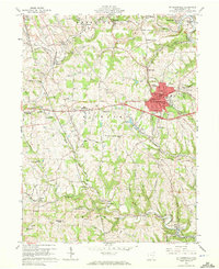 St. Clairsville 1960 topographic map thumbnail