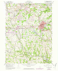St. Clairsville 1960 topographic map thumbnail