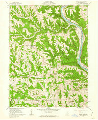 Rokeby Lock 1961 topographic map preview