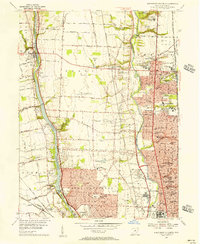 Northwest Columbus 1955 topographic map thumbnail