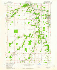 Oakwood 1960 topographic map thumbnail