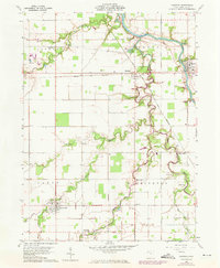 Oakwood 1960 topographic map thumbnail