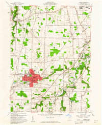 Oberlin 1960 topographic map preview