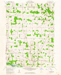 Olivesburg 1960 topographic map thumbnail
