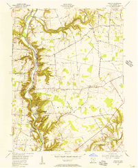 Oregonia 1955 topographic map thumbnail