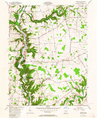 Oregonia 1955 topographic map thumbnail