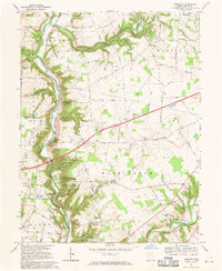 Oregonia 1968 topographic map thumbnail