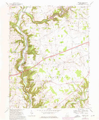 Oregonia 1968 topographic map thumbnail