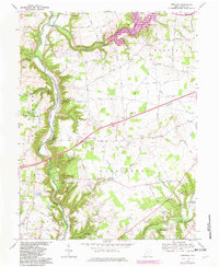 Oregonia 1968 topographic map thumbnail