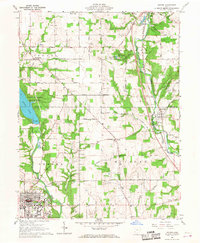 Oxford 1961 topographic map thumbnail