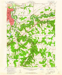 Painesville 1960 topographic map thumbnail