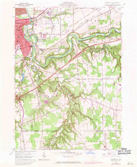 Painesville 1960 topographic map thumbnail