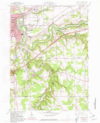 Painesville 1960 topographic map thumbnail