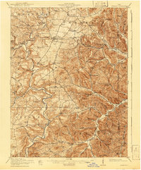 Peebles 1918 topographic map preview