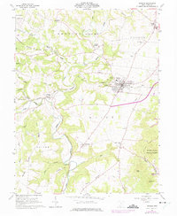 Peebles 1961 topographic map thumbnail